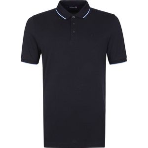Suitable Polo Tip Ferry Navy Blauw - Heren