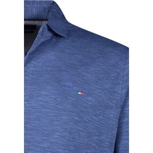 Portofino - Poloshirt - Blauw - Katoen/Polyester - Normale Pasvorm