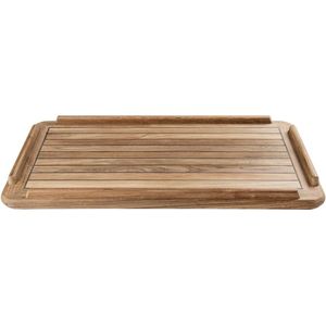 Tafelblad Massief Teak 100 x 70 cm met Sika Flex