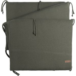 Baby's Only Gebreide bedbumper - Bedomrander - Bedomranding baby Classic - Khaki - 180x40 cm