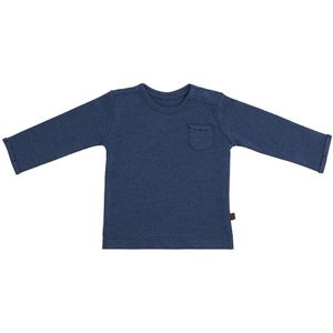 Baby's Only - Melange - Baby Shirt - Donker Blauw - Lange Mouwen