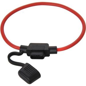 ProPlus Zekeringhouder in-line - mini steekzekering - 30A - 20 cm - rood