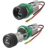 ProPlus Sigarettenaansteker met verlichting - Inbouwdoos - 12V/24V - Ø 28 mm