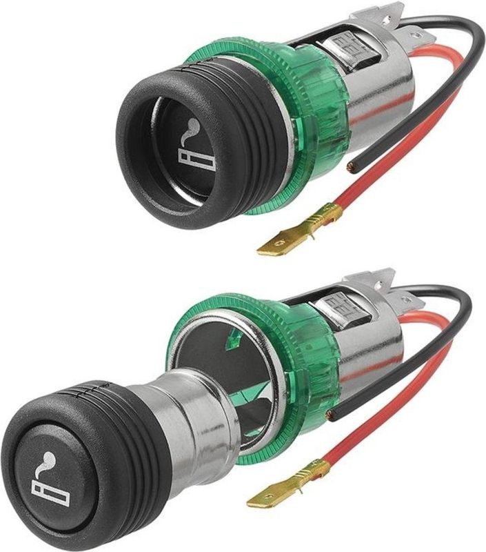 ProPlus Sigarettenaansteker met verlichting - Inbouwdoos - 12V/24V - Ø 28 mm