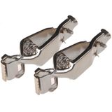 ProPlus - Accupoolklemmen - Set van 2 - Voor 12V en 24V - Hoogwaardige Kwaliteit