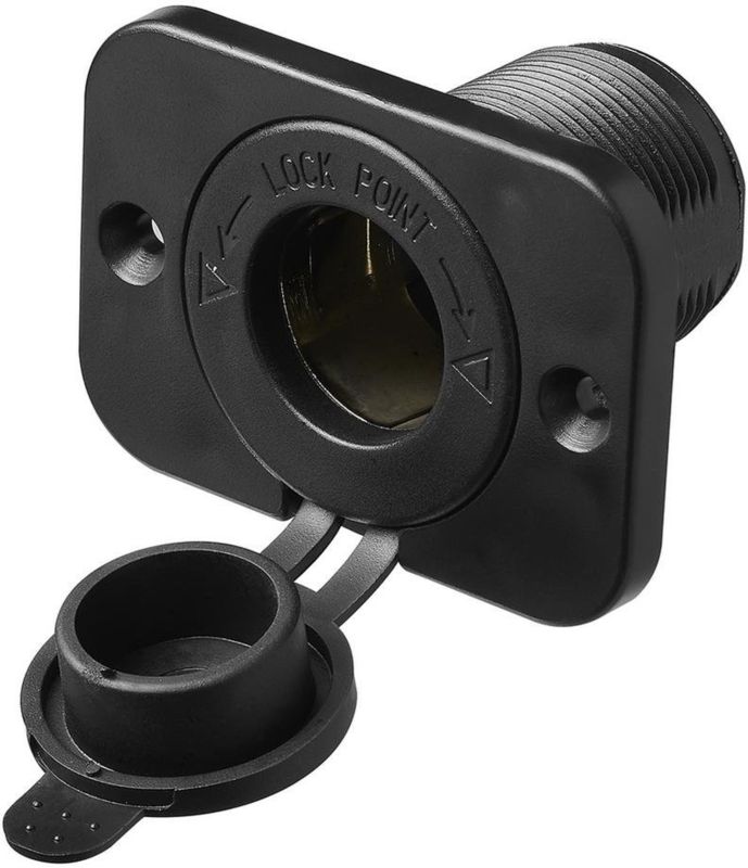 ProPlus - Sigarettenaansteker-inbouwdoos - Zwart - 12V/24V - 29 mm