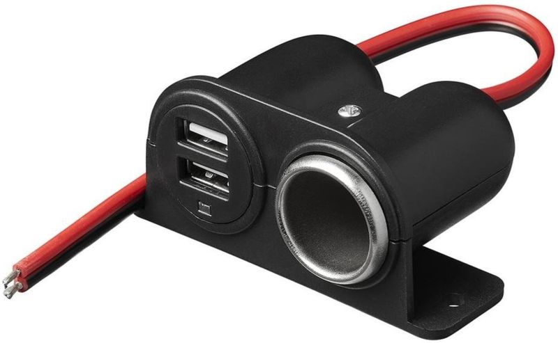 Pro Plus Opbouw - Sigarettenaanstekerdoos en 2 x USB 12 Volt en 24 Volt - blister