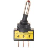 ProPlus LED tuimelschakelaar - 12V - 20A - Rood - 12 x 27 mm