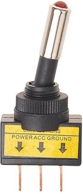 ProPlus - LED Tuimelschakelaar - Rood - 12V - 20A - 12 x 27 mm