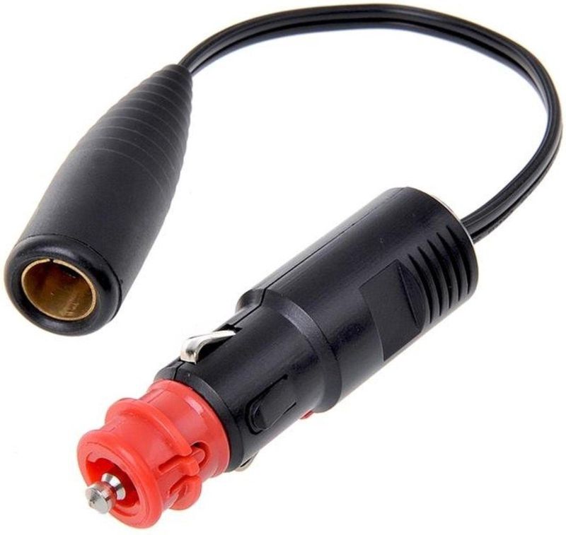 ProPlus - Verloopkabel - Zwart - Sigarettenaansteker naar DIN Stekkerdoos - 25 cm - 12V/24V