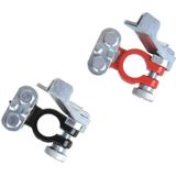 ProPlus - Accupoolklemmen Set - Rood en Zwart - Snelsluiting - 12-24V - 4-6AWG