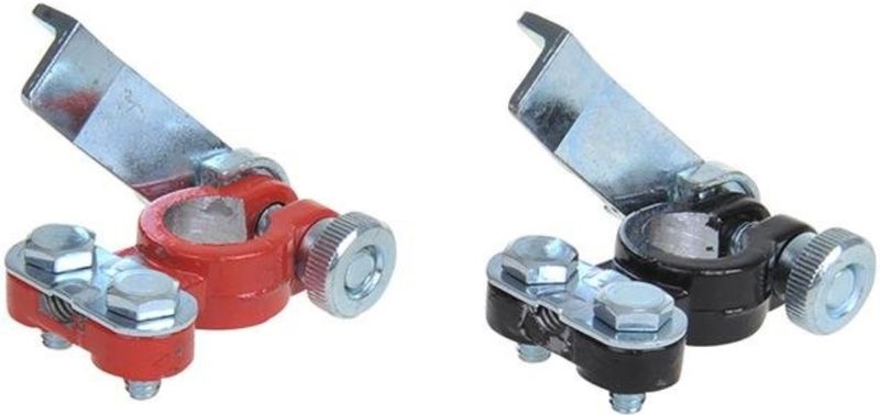 ProPlus - Accupoolklemmen Set - Rood en Zwart - Snelsluiting - 12-24V - 4-6AWG