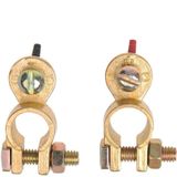 ProPlus - Accupoolklem Set - Rood/Zwart - Messing/Staal