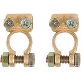 ProPlus - Accupoolklem Set - Goud - Messing en Staal - Geschikt voor 35 tot 50 mm²