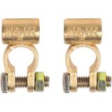 ProPlus - Accupoolklem Set - Goud - Messing en Staal - Geschikt voor 35 tot 50 mm²