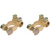 ProPlus - Accupoolklem Set - Goud - Messing en Staal - Geschikt voor 35 tot 50 mm²