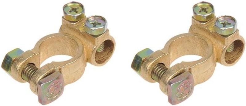 ProPlus - Accupoolklem Set - Goud - Messing en Staal - Geschikt voor 35 tot 50 mm²