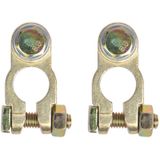 ProPlus - Accupoolklem Set - Messing/Staal - M8 Bout - Betrouwbare Verbinding