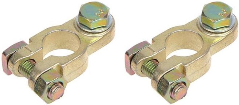 ProPlus - Accupoolklem Set - Messing/Staal - M8 Bout - Betrouwbare Verbinding