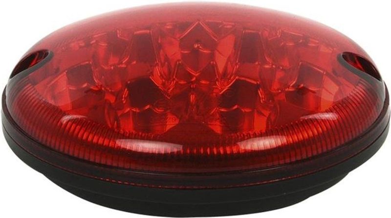 Pro Plus Mistachterlicht - 12 Volt & 24 Volt - LED - Ø 95 Mm - Rood