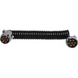 ProPlus Spiraalkabel - Verlengkabel - 3,5 meter - 2 x 7-polige stekkers - Metaal