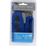 ProPlus Spanband met snelsluiting - 25 mm breed - 2,5 meter lang - set van 2 - blauw