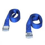 ProPlus Spanband met snelsluiting - 25 mm breed - 2,5 meter lang - set van 2 - blauw