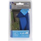 Pro Plus Spanband met Ratel - Blauw - 25 Mm X 5 Meter