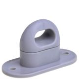 Pro Plus Draaisluiting voor Ovaal Oog - 37 x 20 mm - Kunststof - Grijs - 4 stuks