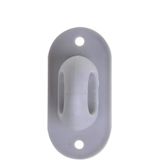 Pro Plus Draaisluiting voor Ovaal Oog - 37 x 20 mm - Kunststof - Grijs - 4 stuks