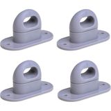 Pro Plus Draaisluiting voor Ovaal Oog - 37 x 20 mm - Kunststof - Grijs - 4 stuks