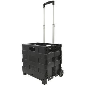 Pro Plus Transport Trolley met Inklapbare Krat - Maximale Belasting 25 kilo