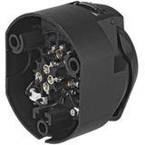 Pro Plus Stekkerdoos - 13 Polig - PVC - Type Jaeger met Micro Switch - Zwart