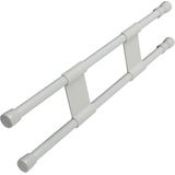 ProPlus Uitschuifbare vastzetstang - dubbel - 41-71 cm - wit