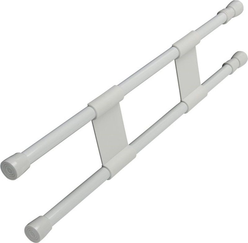 ProPlus Uitschuifbare vastzetstang - dubbel - 41-71 cm - wit