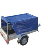 ProPlus Huifopbouw aanhanger - metaal - 207,5 x 114 x 90 cm - zilver