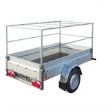 ProPlus Huifopbouw aanhanger - metaal - 207,5 x 114 x 90 cm - zilver