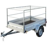 ProPlus Huifopbouw aanhanger - metaal - 207,5 x 114 x 90 cm - zilver