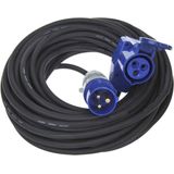 Pro Plus CEE Verlengkabel - 20 meter - 3 x 2.5 mm2 - met Haakse Contrastekker en Schuko Stopcontact