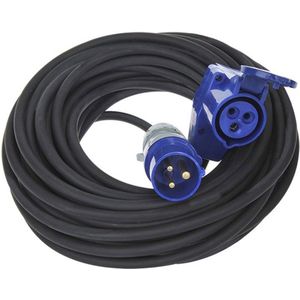 ProPlus Verlengkabel - 30 meter - waterbestendig - haakse stekker - schuko stopcontact - IP44