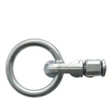 ProPlus Dubbele stud fitting voor bindrail - Ø 45 mm ring - 62 x 27 x 18,5 mm - Breeklast 2.700 kg