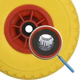 Pro Plus PU Band met Kunststof Velg - Ø 254 x 80 mm - 3.00 x 4 - Asgat Ø 21 mm