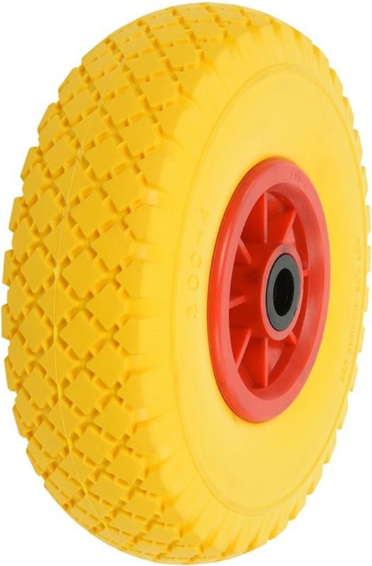 Pro Plus PU Band met Kunststof Velg - Ø 254 x 80 mm - 3.00 x 4 - Asgat Ø 21 mm