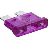 ProPlus Steekzekeringen - 3 Ampère - Paars - 6 stuks - Warmtebestendig