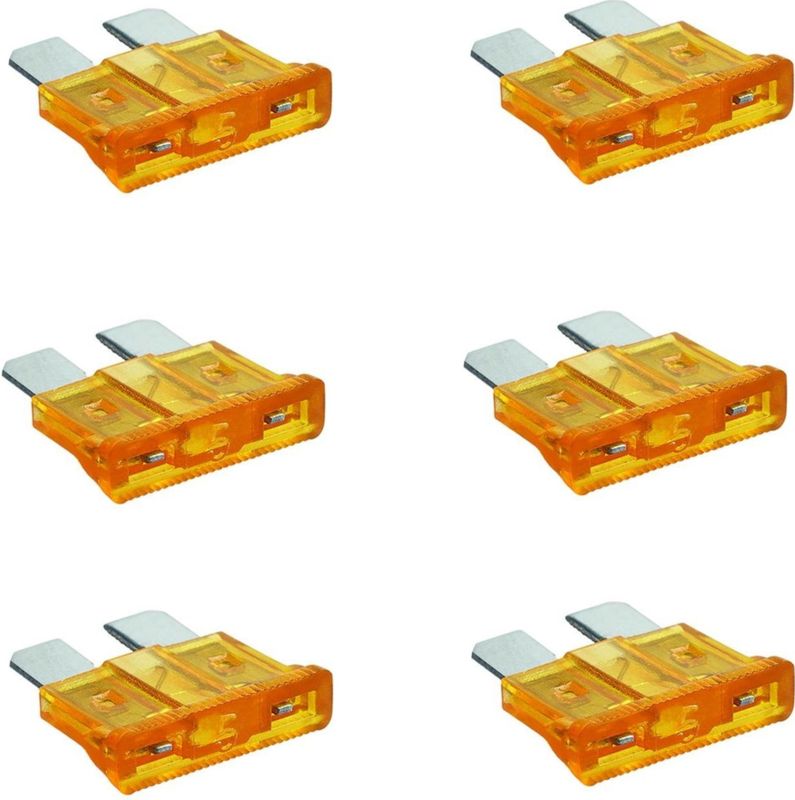 ProPlus Steekzekeringen - 5 Ampère - Lichtbruin - 6 stuks