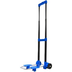 Proplus Inklapbare Bagagetrolley / Steekwagen Staal Zwart/Blauw 30 Kg