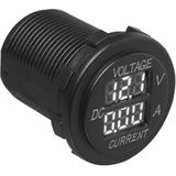Pro Plus Volt en Ampèremeter Digitaal - 6 T/M 30 Volt en 0 T/M 10 Ampère - Ø 28 Mm