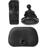 ProPlus Binnenspiegel auto - zuignap en clip - 8.8 x 5.8 cm - zwart