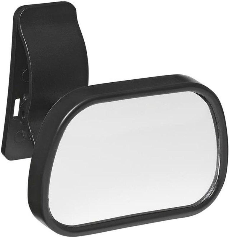 ProPlus Binnenspiegel auto - zuignap en clip - 8.8 x 5.8 cm - zwart
