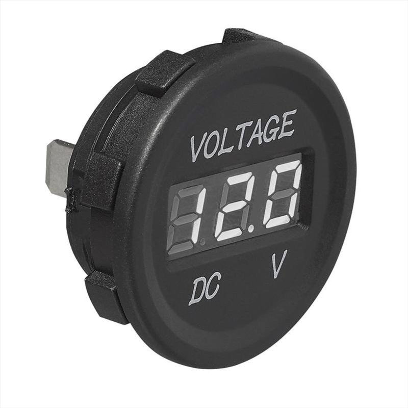 ProPlus - Voltmeter Digitaal - Inbouw - 6 t/m 30 Volt - Ø 28 mm